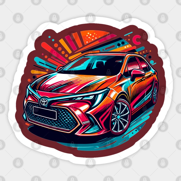 Toyota Corolla Sticker by Vehicles-Art